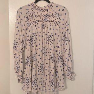 Free People floral tunic sz L